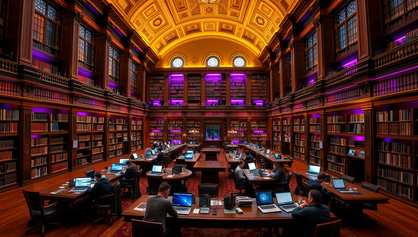 Extensive digital course library interface