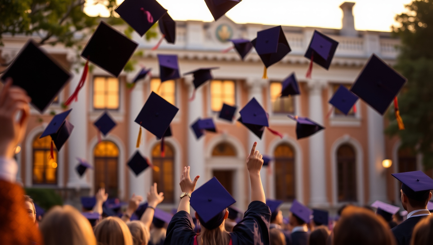 Graduate celebrating academic achievement